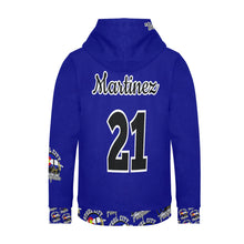 Load image into Gallery viewer, Steel City Sting Fastpitch navy code Women&#39;s Long Sleeve Fleece Hoodie (Model H55)
