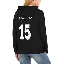 Load image into Gallery viewer, Steel City Name Number All Over Print Hoodie for Women (USA Size) (Model H13)
