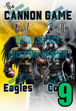 Load image into Gallery viewer, Cannon Game High school Rival Shirts- East Eagles and South Colts
