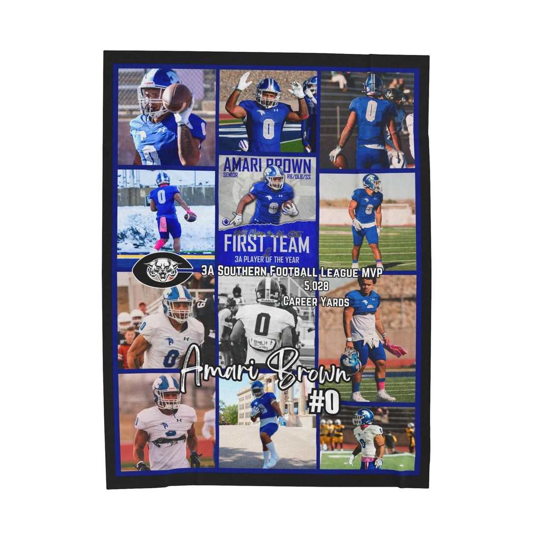 Player Velveteen Plush Blanket