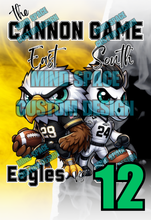 Load image into Gallery viewer, Cannon Game High school Rival Shirts- East Eagles and South Colts
