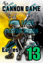 Load image into Gallery viewer, Cannon Game High school Rival Shirts- East Eagles and South Colts
