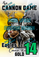 Load image into Gallery viewer, Cannon Game High school Rival Shirts- East Eagles and South Colts
