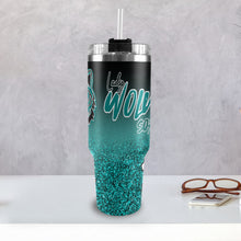 Load image into Gallery viewer, LW 40 oz Black handle 40oz Tumbler with Black Handle
