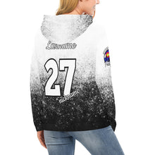 Load image into Gallery viewer, Steel City Sting Mama LasNname/FirstName/NickName/Number san All Over Print Hoodie for Women (USA Size) (Model H13)
