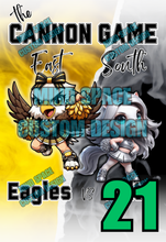 Load image into Gallery viewer, Cannon Game High school Rival Shirts- East Eagles and South Colts
