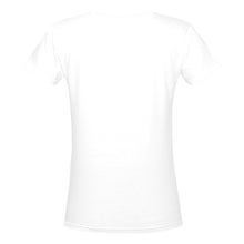 Load image into Gallery viewer, Steel City Sting White Softballs (1) Women&#39;s Deep V-neck T-shirt (Model T19)
