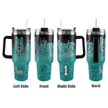 Load image into Gallery viewer, LW 40 oz Black handle 40oz Tumbler with Black Handle
