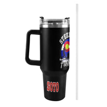 Load image into Gallery viewer, LW 40 OZ Black/black 40oz Tumbler with Black Handle
