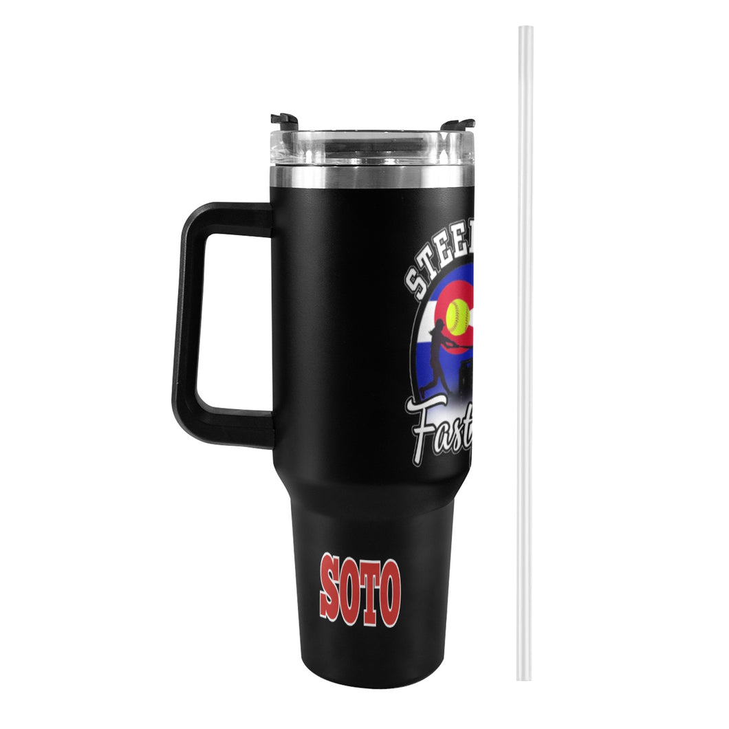 LW 40 OZ Black/black 40oz Tumbler with Black Handle