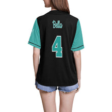 Load image into Gallery viewer, Lady Wolves Plain4 med 1 All Over Print Baseball Jersey for Women (Model T50)
