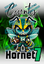 Load image into Gallery viewer, Pigskin Classic High school Rival Shirts- County Hornets and West Cyclones
