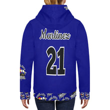 Load image into Gallery viewer, Steel City Sting Fastpitch navy code Women&#39;s Long Sleeve Fleece Hoodie (Model H55)
