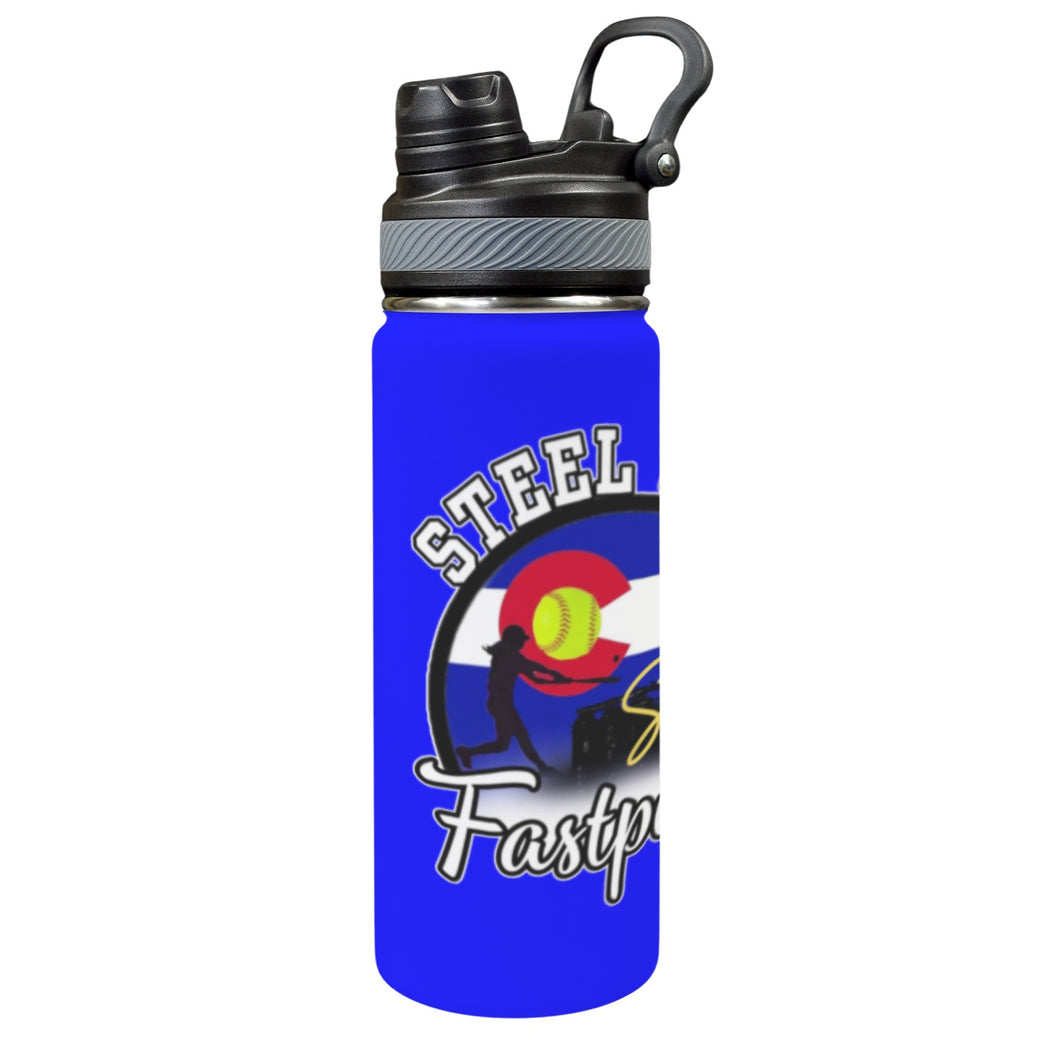 Steel City Sting Name n Numeber Red Waterbottle Duo LidN Insulated Water Bottle with Dual-Use Lid (18oz)