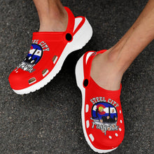 Load image into Gallery viewer, SC C red Custom Print Foam Clogs for Adults
