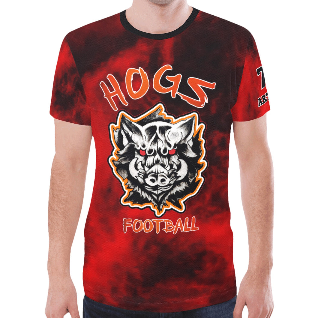 Hogs 9 New All Over Print T-shirt for Men (Model T45)