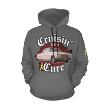 Load image into Gallery viewer, Cruisin&#39; for Cure 4 Grey All Over Print Hoodie for Men (USA Size) (Model H13)
