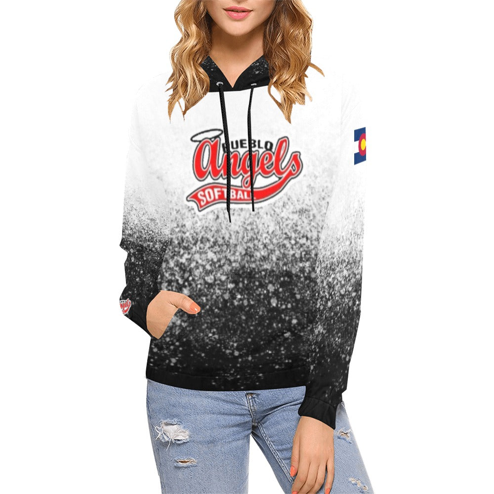 Angels 18 All Over Print Hoodie for Women (USA Size) (Model H13)