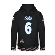 Load image into Gallery viewer, All American Black Women&#39;s Long Sleeve Fleece Hoodie (Model H55)
