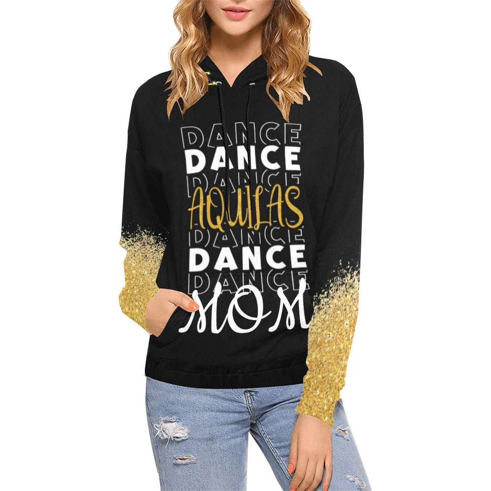 Eagles Dance Mom All Over Print Hoodie for Women (USA Size) (Model H13)