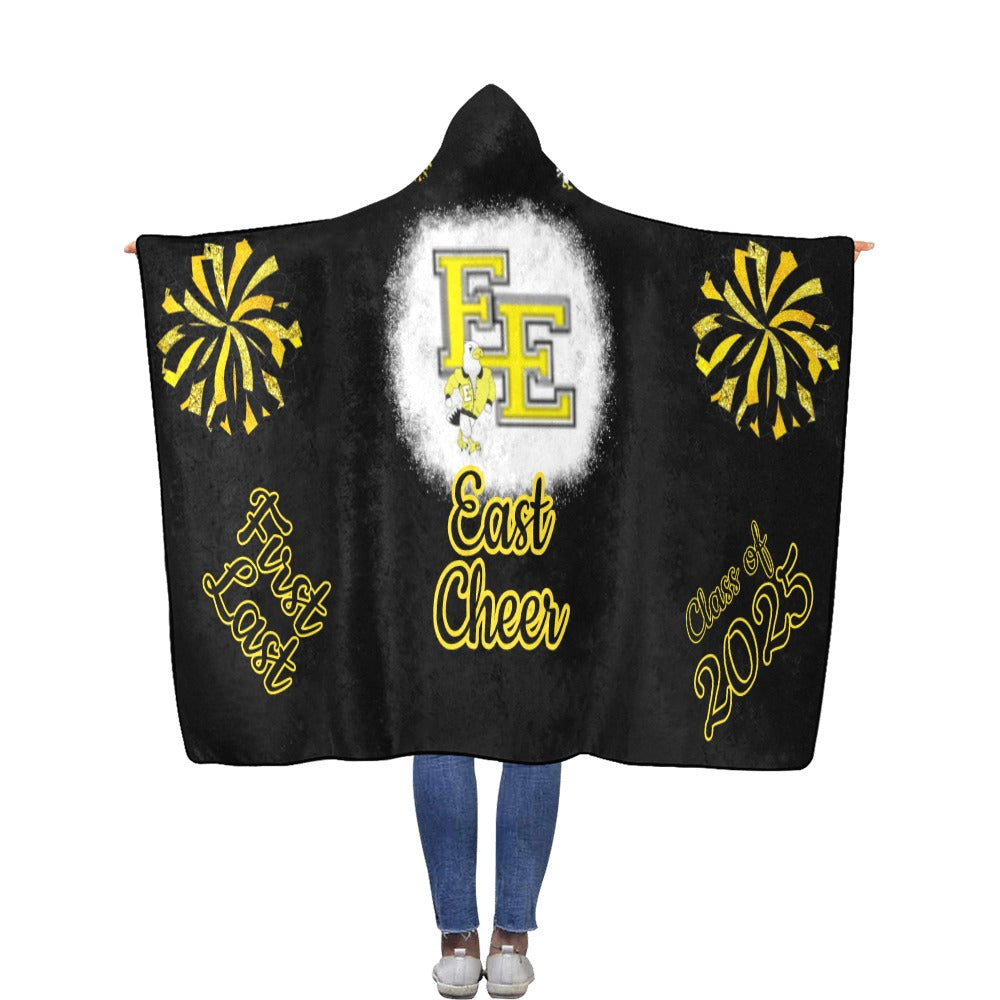 East Cheer Flannel Hooded Blanket 56''x80''